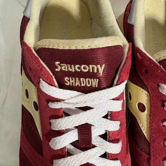 SAUCONY SHADOW S2108-730 MENS ORIGINAL Trainer Red Sand Size 9 Women’s Size 10.5